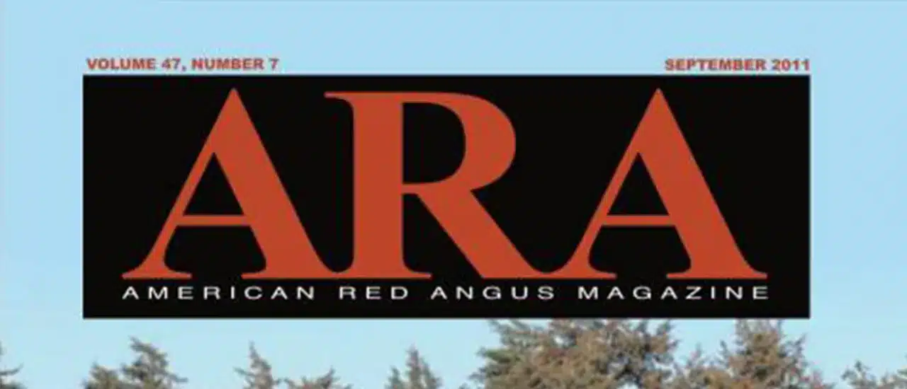 Christensen Ranch featured in the September 2011 edition of the American Red Angus Magazine