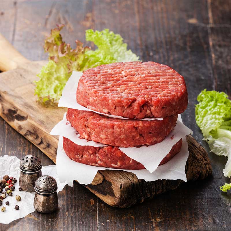 Pasture Raised Beef - Dry Aged Ground Beef Patties from Christensen Ranch