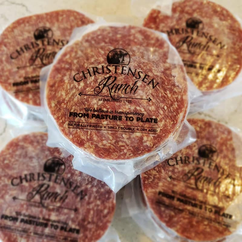 Christensen Ranch Dry Aged Patties - Pasture Raised Beef