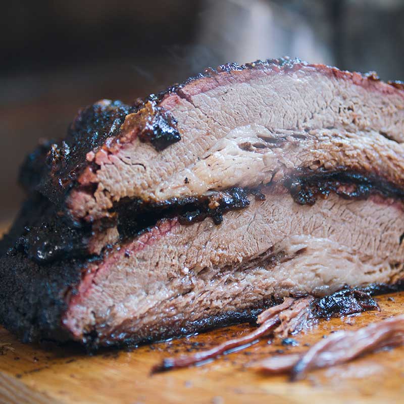 Smoked Brisket Stacked and Cut - Healthy and Nutritious Beef