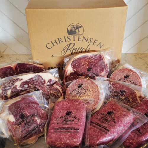 Colorado Beef NY strip Steak, Rib Eye Steak, Ranch Steak, Western Griller Steak, Dry Aged Patties, Single Source Ground Beef