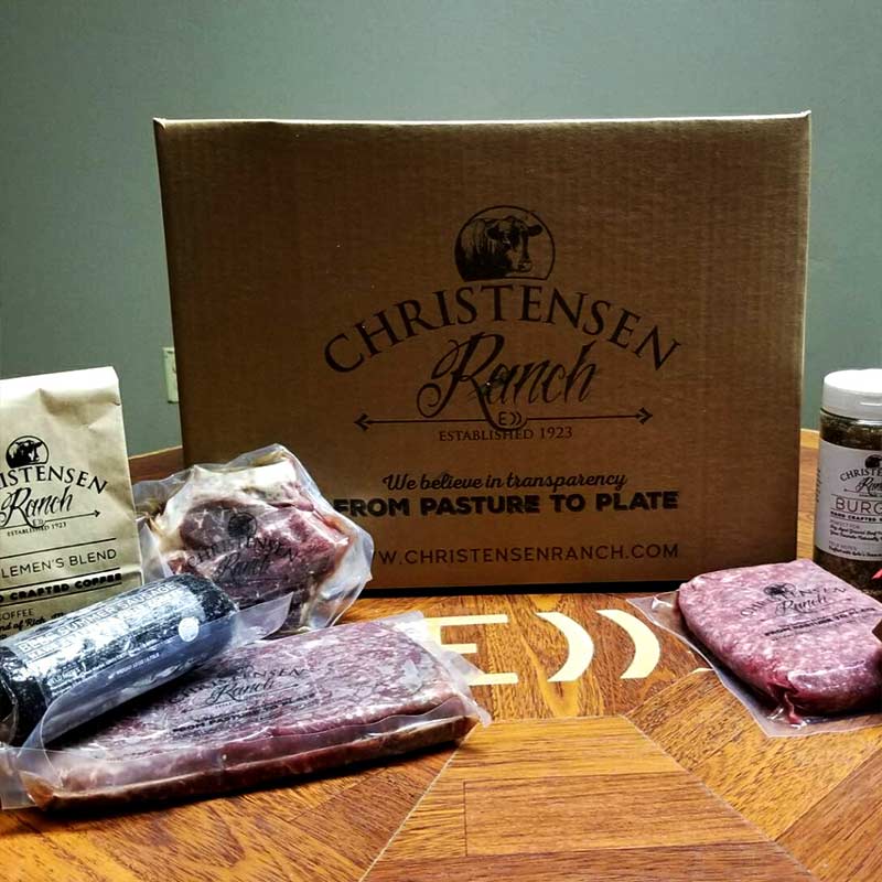 Premium Cuts of Pasture Raised Beef - Employee Appreciation Gift Box - Christensen Ranch Gift Box