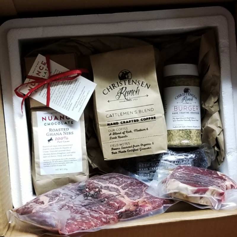 Premium Naturally Raised Beef - Employee Appreciation Gift - Christensen Ranch Gift Box