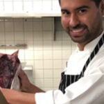 Chef Alberto Soto with Christensen Ranch Beef