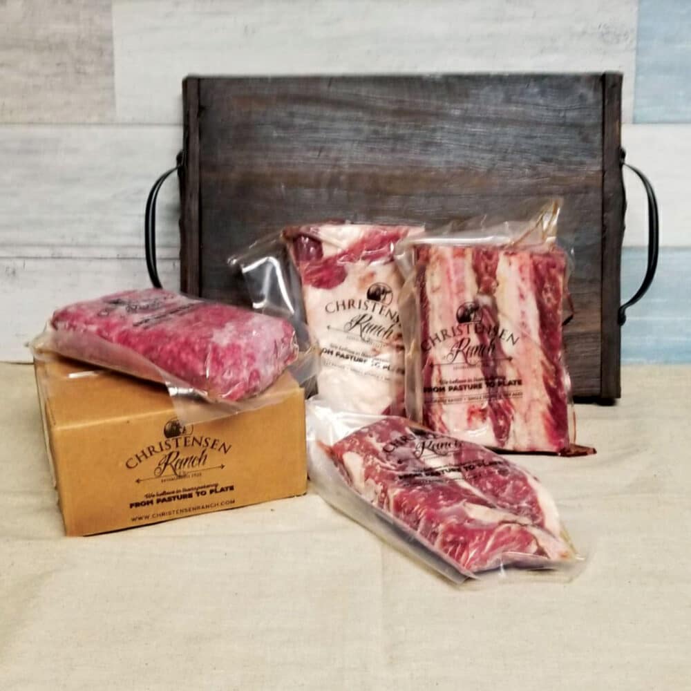 Christensen Ranch Tri TIp Steak & Short Ribs Sampler Box