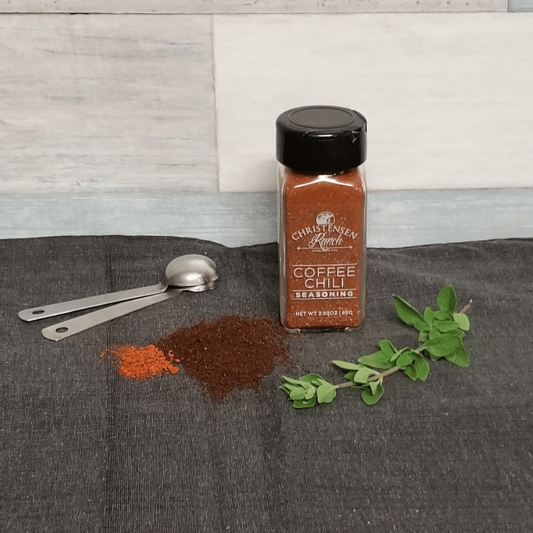 Christensen Ranch Coffee Chili Seasoning with Fresh Ingredients