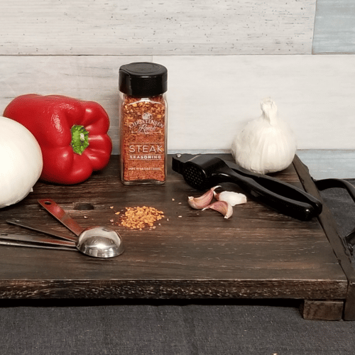 Christensen Ranch Steak Seasoning with Fresh Ingredients