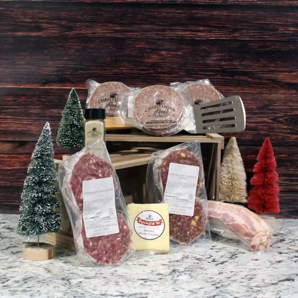 Christensen Ranch Burger Night Holiday Box Pepper Jack Patties Jalapeno Cheddar Patties