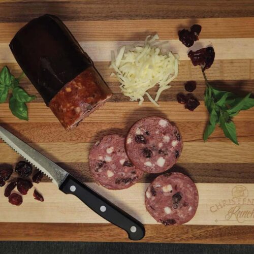 Cranberry Mozzarella Beef Sausage