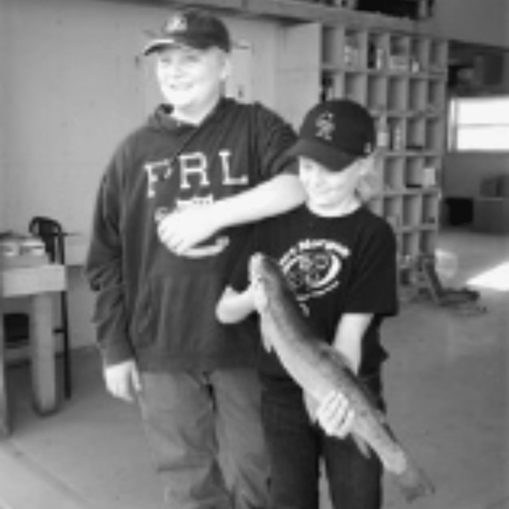 Tyler & Allie Christensen at the 2012 Take A Kid Fishing Days at Tomky Fish Farms