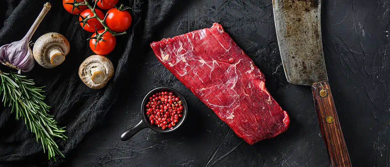 The Bavette Steak is versatile with a robust, beefy flavor profile