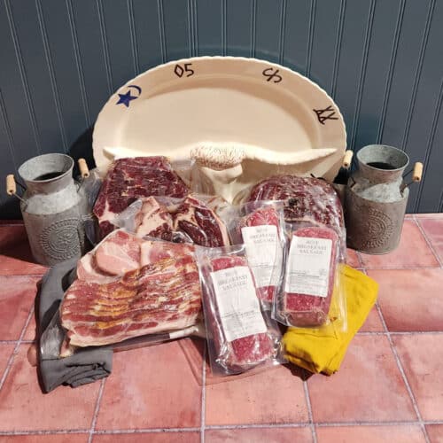 All beef breakfast sausage featured in the Christensen Ranch Cowboy Breakfast Box