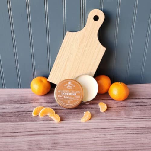 Tin of Christensen Ranch Tangerine Whipped Tallow Balm